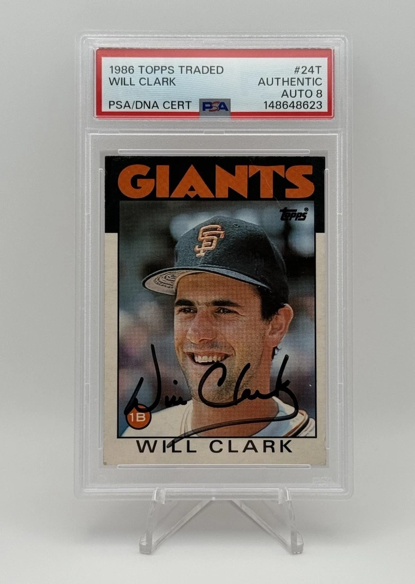 Will Clark Professional Sports Authenticator (PSA) Baseball Sports