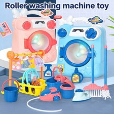 Pretend Play Kitchen Laundry Toy Set Fits Kids Household Role-Play Activities