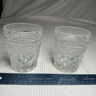 Anchor Hocking Old Fashioned Glasses (2) Clear Vintage