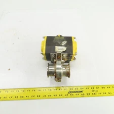 Top Line Top Flow TS075 Rack & Pinion Actuator 80PSI W/2" Stainless Valve