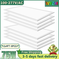 2x4FT LED Flat Panel Light 75W Recessed Drop Ceiling Light Edge-Lit Troffer Lamp