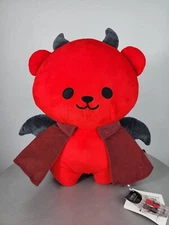 14" Fukuya Big Red Devil Bear Plush