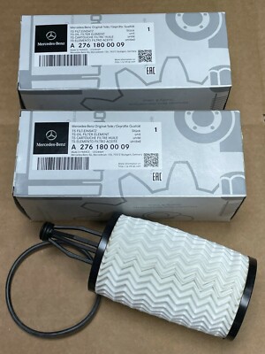 Engine Oil Filter 2x Fits Mercedes-Benz C350 E350 ML350 GLK350 2761800009 OEM