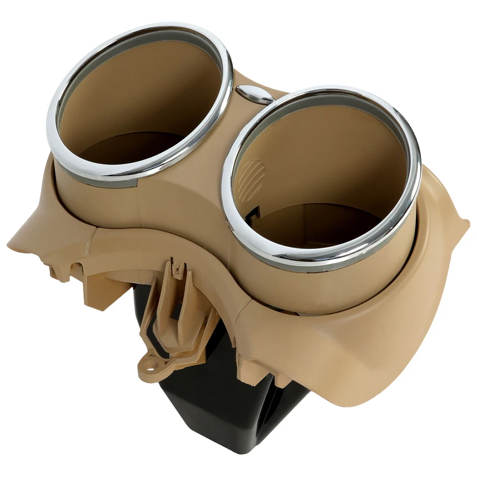 Dual Cup Holder Tan For Mercedes-Benz CLS55 63 AMG CLS500 550 06-11 Front - Image 3 of 4