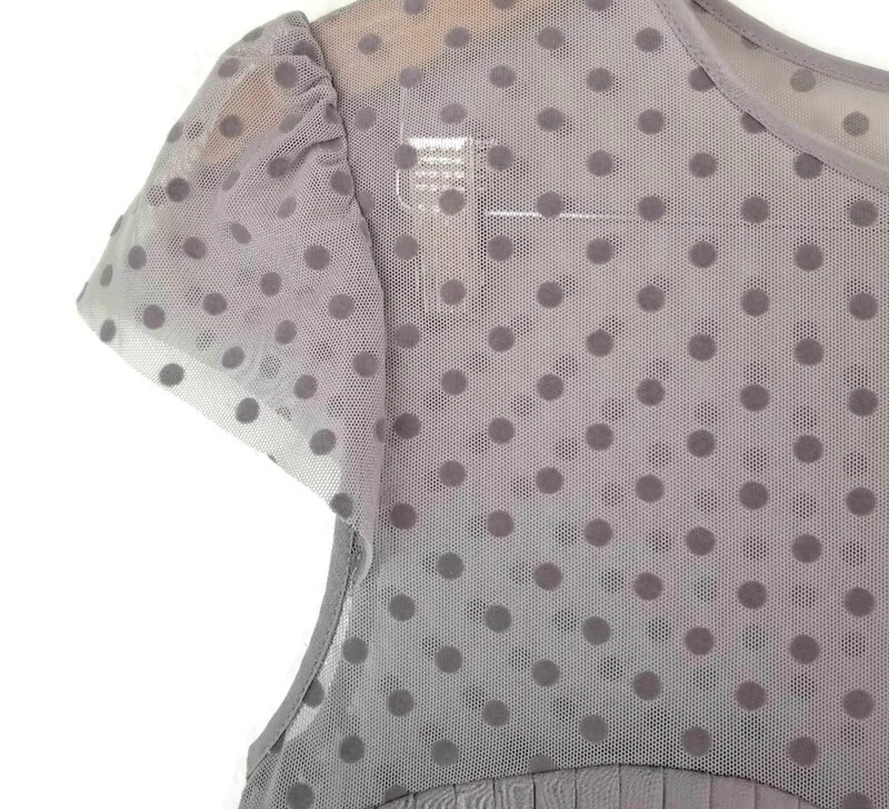 UNDERCOVER Victoria's Secret mini abito plissettato in rete a pois taglia S