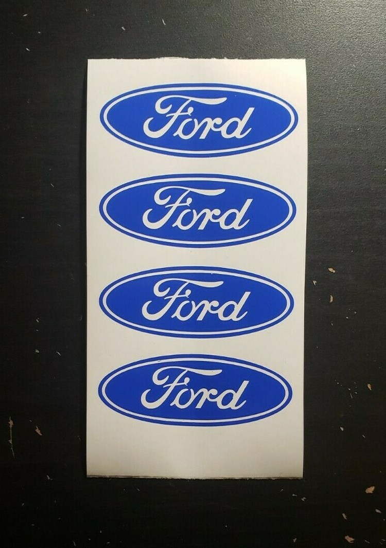 Buy 4) Ford Wheel Decal Center Caps Aftermarket Logo Vinyl Sticker