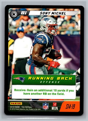 Sony Michel 2019 NFL Five S14-19 Football NFL Card TCG CCG Game Patriots RB