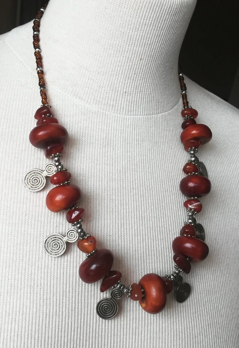 Ancien Collier Ethnique Créateur Art Nouveau art ethnique