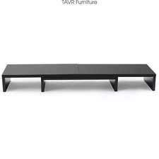 Dual Monitor Stand Riser Office Desktop Organizer Stand for Computer/Laptop/TV