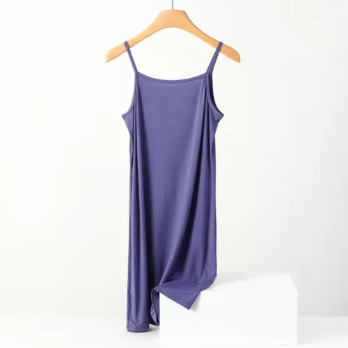 Damen Camisole Baumwolle Unterkleid locker Petticoat Unterrock Negligee Nachthemd - Bild 28 von 36