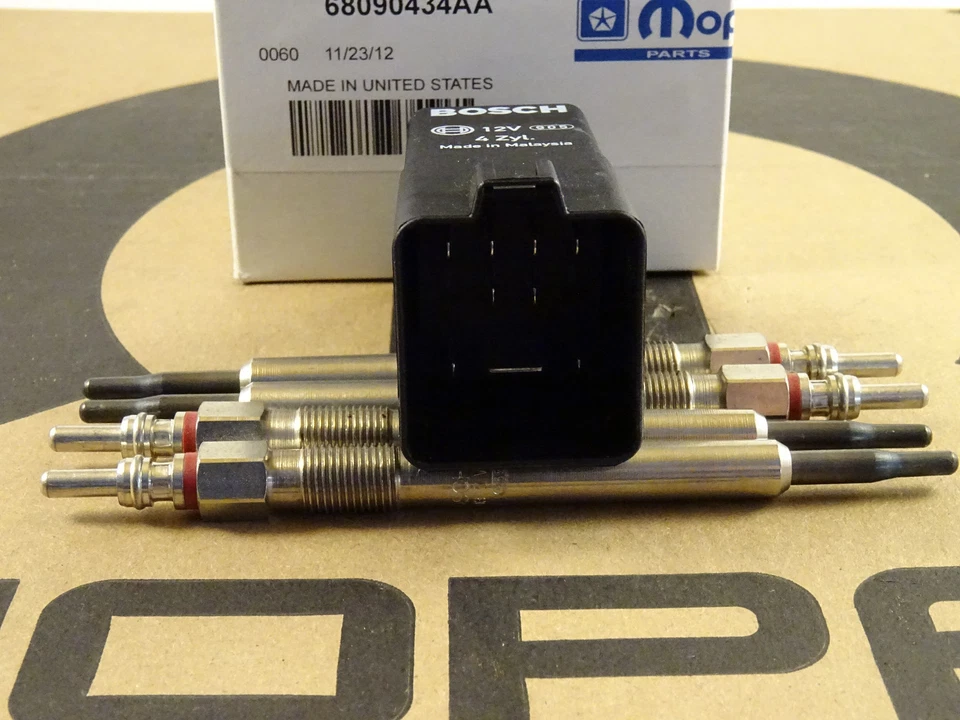 Kit de bujías incandescentes Jeep Liberty/Cherokee 2.8CRD 2005-2007 68090434AA nuevo fabricante de equipos originales Mopar Foto 3 de 4