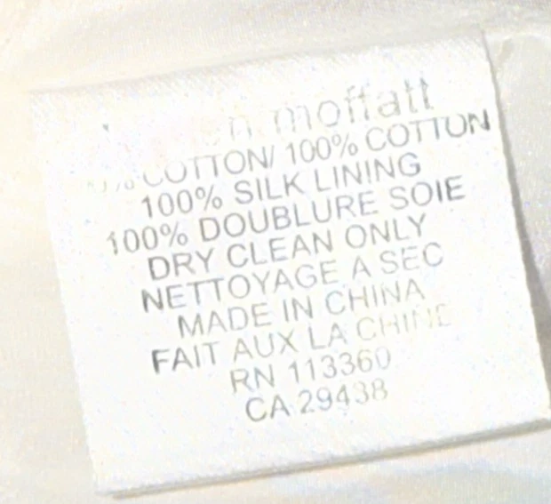 Lauren Moffatt фея богемное Y2K хлопок шелк кружева дизайнер мини-платье Cottagecore - Изображение 4 из 4