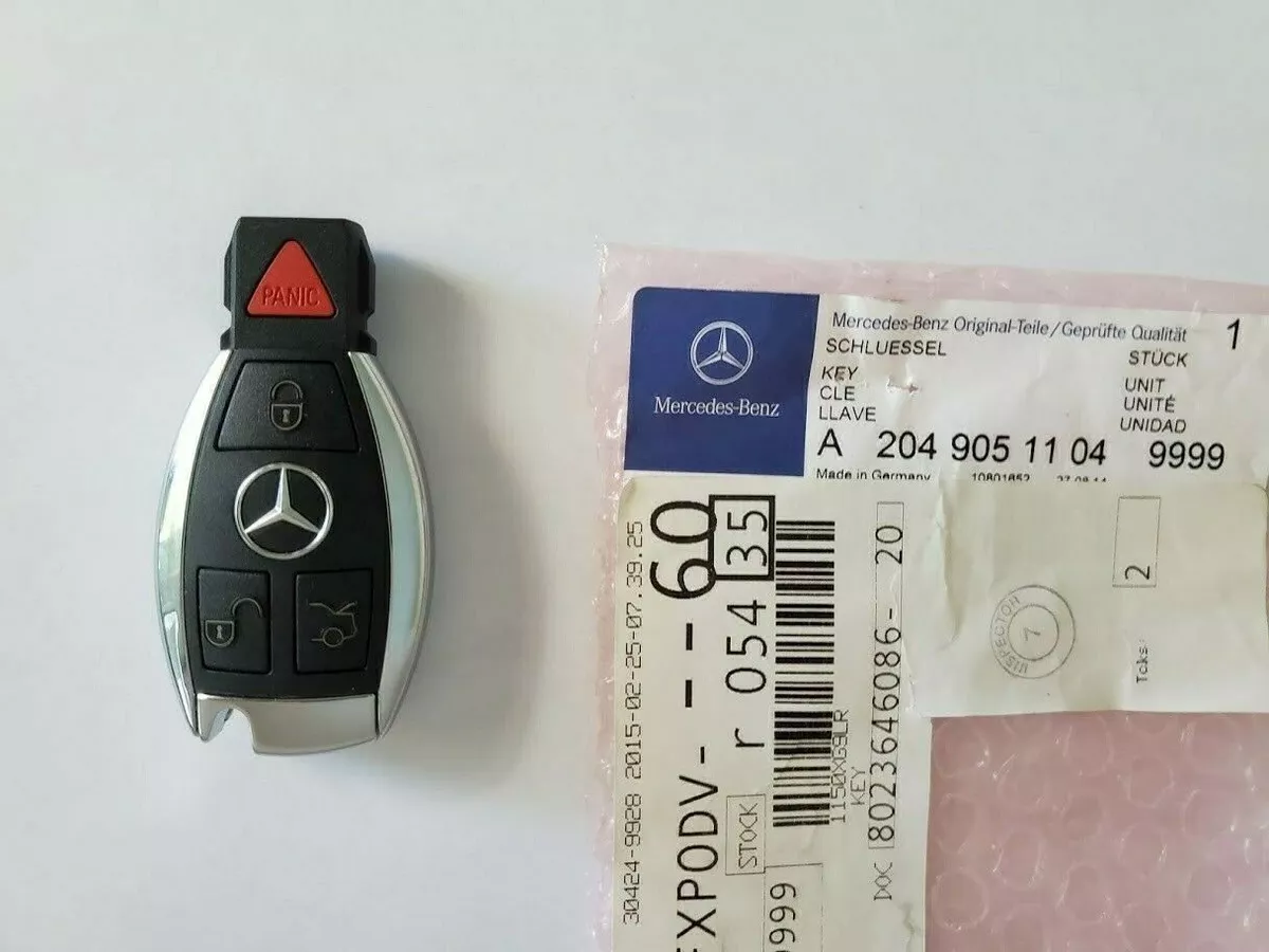 Mercedes Benz 4 Button Panic Remote Key Fob IYZDC07 A 2049051104 