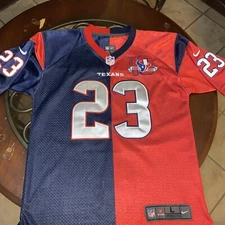 Texans Foster #23 Large Youth Size, Small For Adult, Used,10 Year Commemorative
