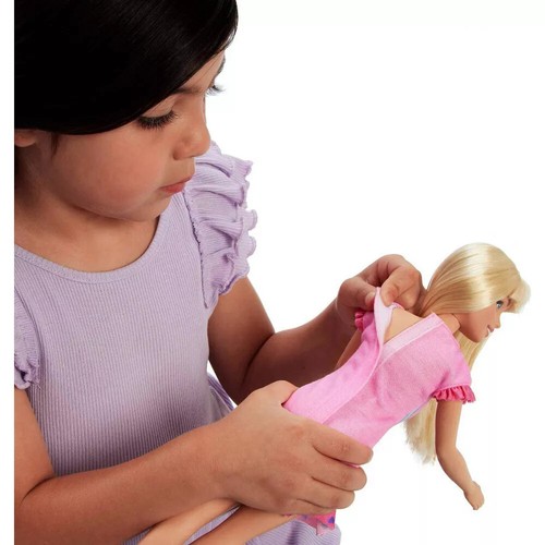 My First Barbie bambola prescolare con corpo morbido posabile da 13,5 pollici, peluche animale domestico e acc - Foto 6 di 31