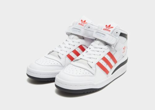 Adidas Originals Forum Mid ( Men Sizes: UK 8.5, 10 & 10.5 ) White / Red-Black - Picture 2 of 9