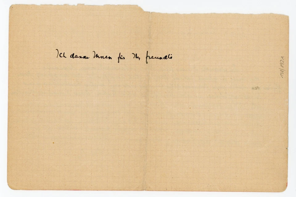 Telegrammentwurf von Max Reinhardt an Firmin Gémier 8.1922 - Bild 2 von 2