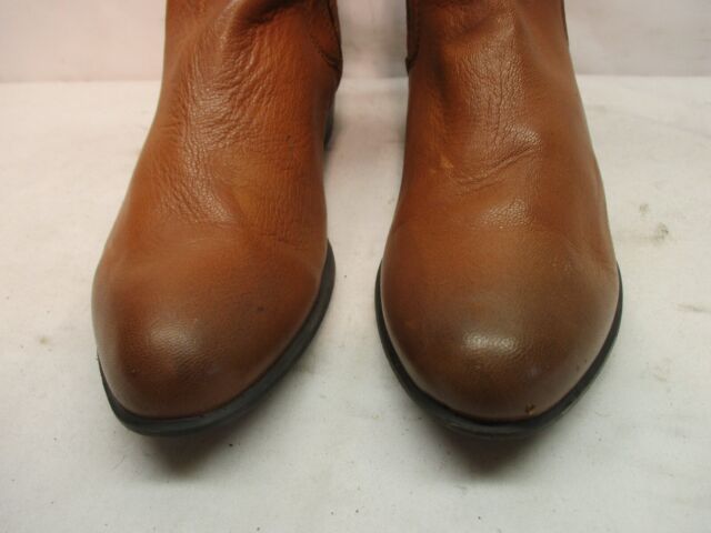 Steve Madden Rozamare Brown Leather Zip Ankle Boots Womens Size 9.5 M ZV10591