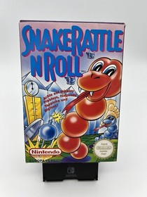 ‼️NINTENDO NES SNAKE RATTLE N ROLL-KAUFBELEG-OVP-CIB-Komplett-SAMMLER Zustand‼️ 