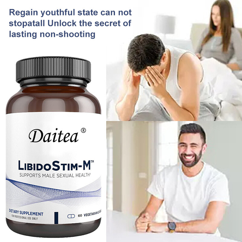LIBIDOSTIM-M-Regula la salud y la masa muscular de la testosterona masculina 30 a 120 cápsulas
