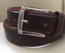 Italy Style Brand Men's Genuine Leather Dark Brown Belt Size  M/ L/ XL NEW