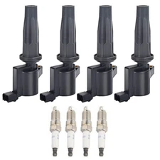4X Ignition Coils + 4X Spark Plugs for Ford Mazda Transit Focus 2.0L 2.3L FD505