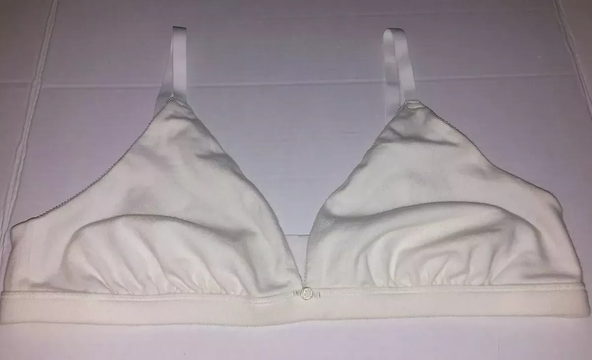 Skims Cotton Jersey Triangle Bralette Color Bone Size 3X