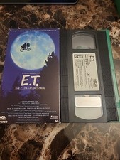 E.T. ET The Extra Terrestrial VHS 1982 Rare Green and Black Tape Spielberg
