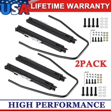 2 Pack Seat Slider Track Bracket Set Aessembly Kit Dual Lock for NRG Sparco US