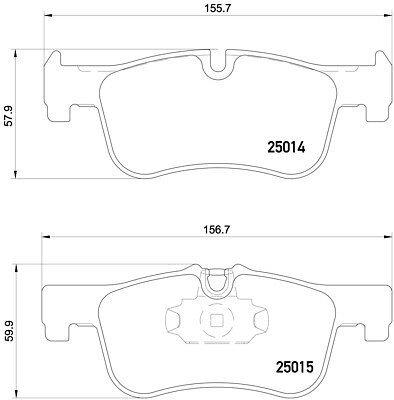 P 06 078X Brake Pad Set Front Braking Fits BMW 2 Coupe Convertible By Brembo - Image 10