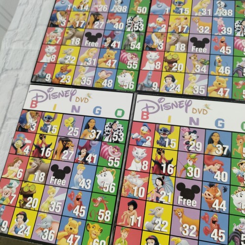 6 Disney DVD Bingo Game Replacement Bingo Cards Scoring Cards Parts