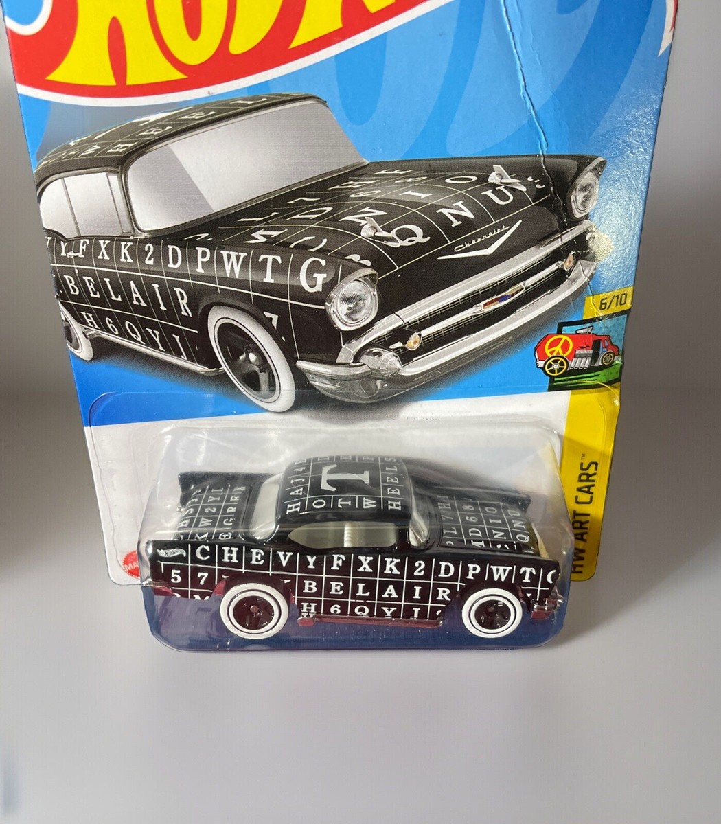 Hot Wheels - '57 Chevy #121/250 HW ART CARS 6/10 Black W