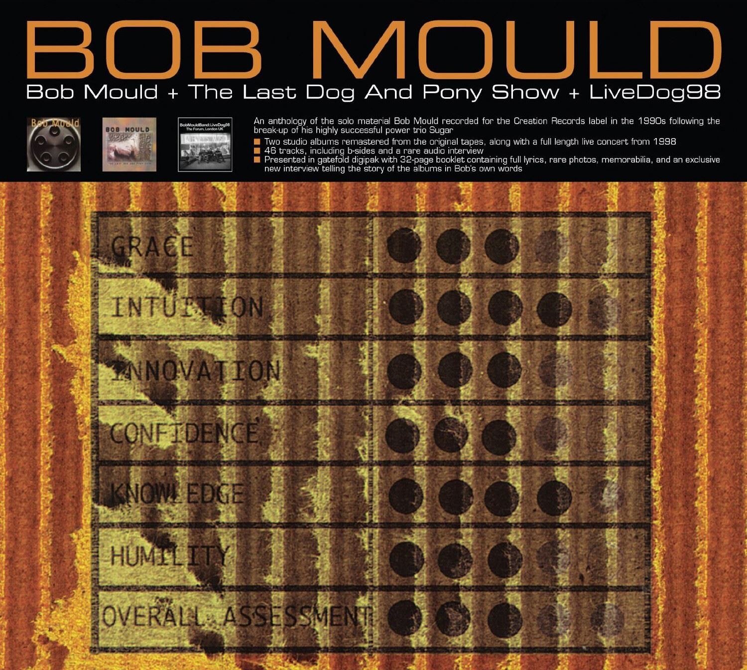Bob Mould - Bob Mould/The Last Dog & Pony Show/LiveDog98 (Edsel) CD Album