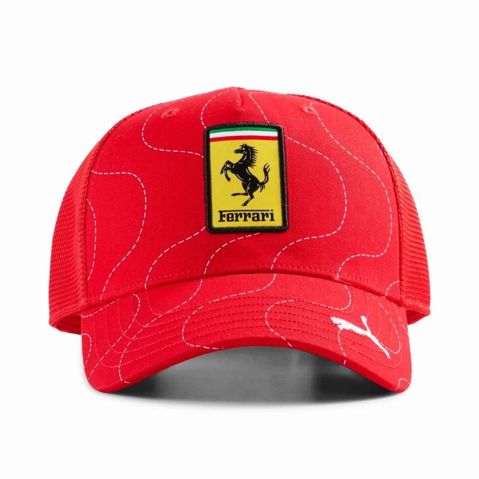 Scuderia Ferrari Racing 2025 Monza Trucker Hat - Lewis Hamilton - Leclerc - Cap - Image 2 of 4