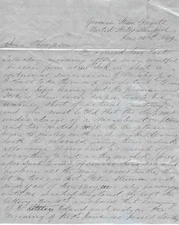 Dallas, Francis 1849 Letter Disgraced US Navy Officer Joins German Kaiser's Navy