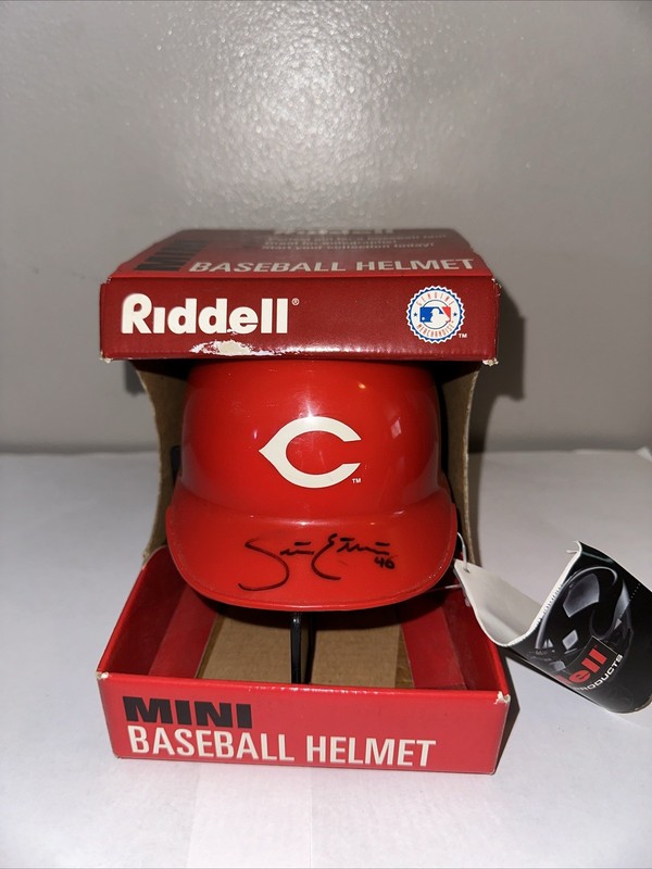 Vintage Cincinnati Reds Signed Mini Helmet 1997