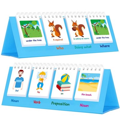 Sentence Flip Charts, 80 Double Sided Cards 40 5.31 inches x 8.66 