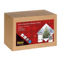 Idena Lichterkette 200 Led Warmweiß Und Weiß 8H Timer 27,9M