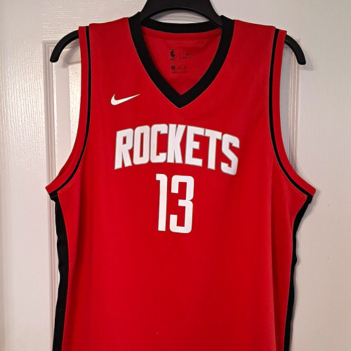 Nike Dri-FIT NBA Houston Rockets James Harden #13 Jersey Men's XL Red