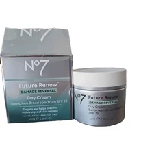 No7 Future Renew Damage Reversal Day Cream SPF 25  1.69 oz Exp.02/2026
