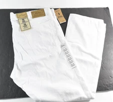 Polo Ralph Lauren Mens Jeans 38 x 30 New Varick Slim Straight White
