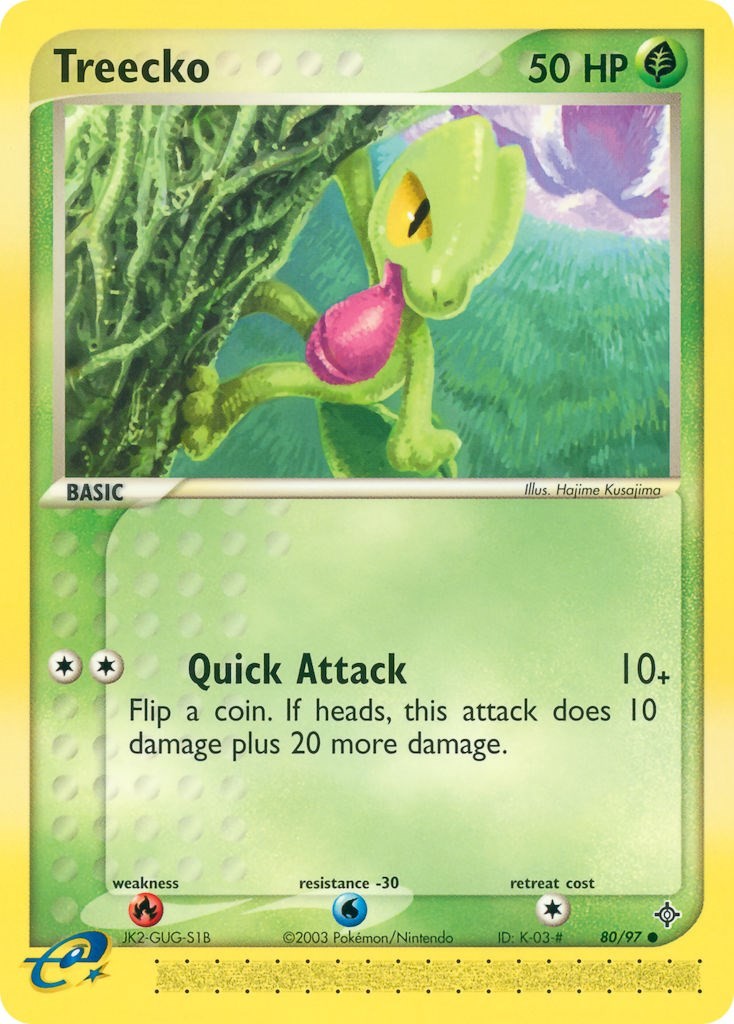 Pokemon Treecko DR EX Dragon 80/97 LP C EN