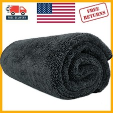 Professional Grade 36"x24" Microfiber Car Drying Towel - Streak-Free Finish
