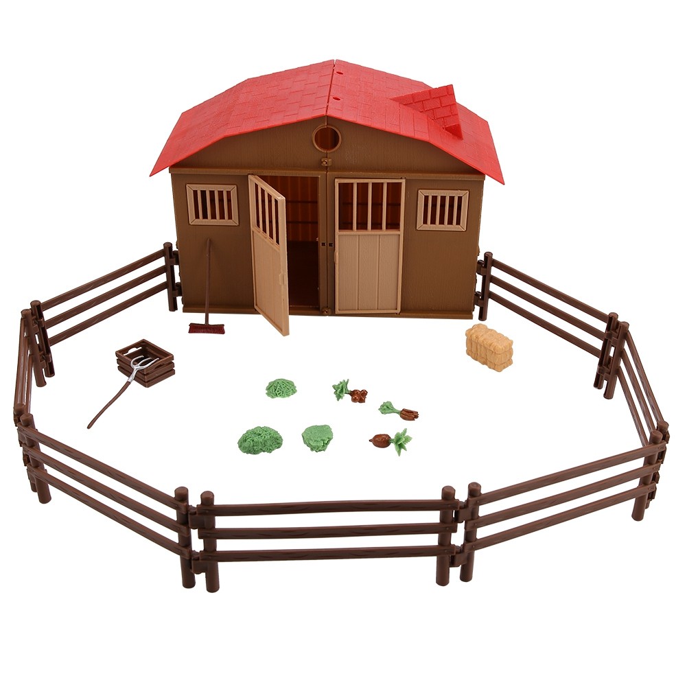 New Children Farm Toy Accessories Set Simulation Mini Farmhouse Scene Model