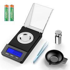 50g/0.001g Precision Digital Scale for Jewelry, Powder, Medicine with Accesso...