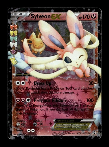 Sylveon EX Generations: Radiant Collection #RC21 Ultra Rare Holo HP Pokemon