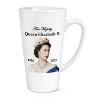 Her Majesty Queen Elizabeth Ii 1926 - 2022 483Ml Groß Latte Tasse Becher