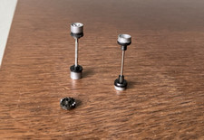 NMINT AFX NonMT Axles w/5 Spoke Wheels w/2nd Gen Thicker Front Axles, Crown Gear