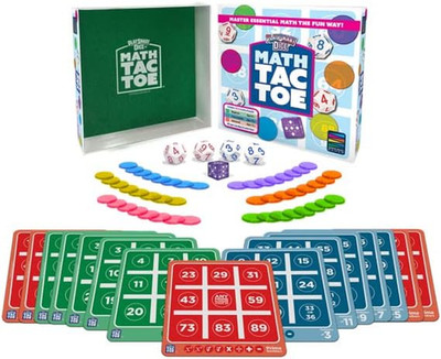 Playsmart Dice Math-Tac-Toe Math Game: Get Sharp on Mental Math with a Fun New T