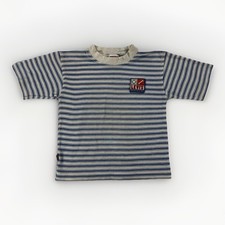 Vintage Little Levi's Striped Knit T Shirt Toddler Blue White USA Made